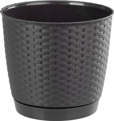 Flower pot RATOLLA Round 250, darkbrown