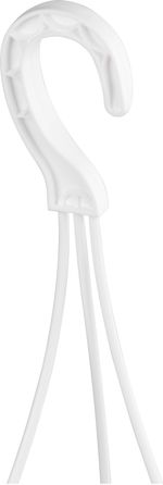 Planter RATOLLA Round W 240, hanging, White, with saucer, with hanger