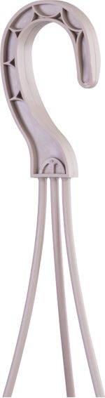 Planter RATOLLA Round W 240, hanging, Mocha, with saucer, with hanger