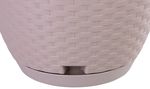 Planter RATOLLA Round W 240, hanging, Mocha, with saucer, with hanger
