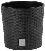 Planter RATO Round 200, with insert, Dark brown