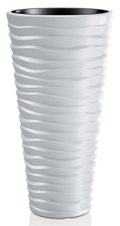 Flower pot SAND Slim 400, 390x750 mm, white