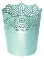 Flower pot LACE 160 mm, pistachio