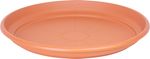 Plant pot saucer ICS ERICA, round, terracotta color, plastic, 65 cm