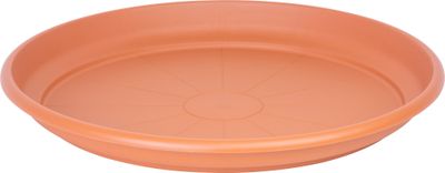 Podložka pod kvetináč ICS ERICA okrúhla,  farba terakota, plast, 65 cm