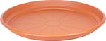 Plant pot saucer ICS ERICA, round, terracotta color, plastic, 80 cm