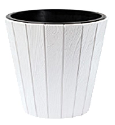 Flower pot Woode 490, 54 lit, white