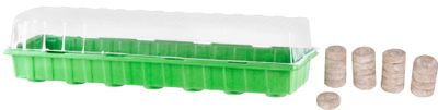 Seedling tray with cover 55x16x7 cm