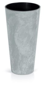 Kvetináč s vložkou TUBUS Slim Beton 250x475 mm, vzhľad betón