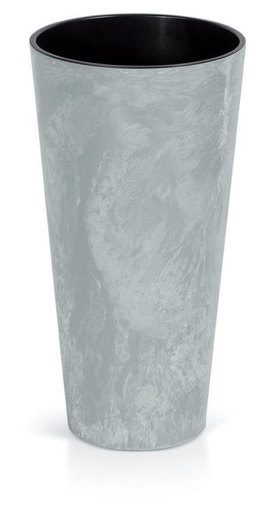 Kvetináč s vložkou TUBUS Slim Beton 250x475 mm, vzhľad betón