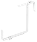 Holder Strend Pro, white, metal, for window box planter, pack of 2 pcs