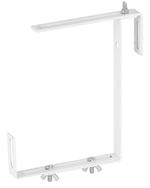 Holder Strend Pro, white, metal, for window box planter, pack of 2 pcs