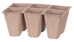 Seedling Tray Strend Pro Herrison P1108, paper, 6 cells, pack of 4 pcs