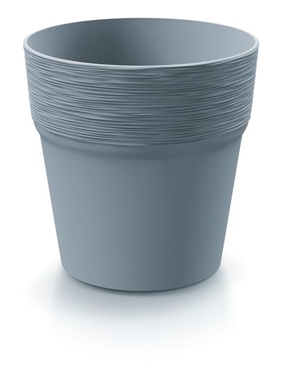 Virágcserép FURU 120 x 122 mm, szürke