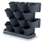 Planter Garden Floor Vertical, 685x190x546 mm, vertical, cascade, Anthracite