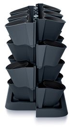 Flowerpot CASCADE Garden 685x190x546 mm, vertical, cascade, anthracite