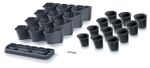 Flowerpot CASCADE Garden 685x190x546 mm, vertical, cascade, anthracite