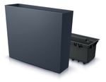 Kvetináč URBI Case 580x180x498 mm, sivý, vložka