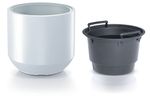 Planter with insert HEOS 390x440 mm, white