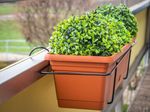 Holder BUMETA Extra strong, metal hanger, for flower pot, for railing, 63x20 cm