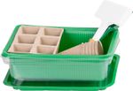 Mini Greenhouse Strend Pro, planting set, 18-piece, 12 seedlings, 20x14.5x6 cm