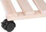 Stand Strend Pro, 30x7 cm, under flowerpot, on wheels, sliding, stand, max. 50 kg, wood, round