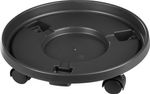 Plant pot stand Strend Pro, on wheels, movable, 33.5x33.5x8.5 cm