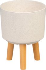 Planter Strend Pro, White Weathered Finish color, 20x20x26 cm
