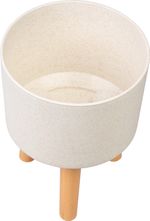 Planter Strend Pro, White Weathered Finish color, 20x20x26 cm