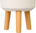 Planter Strend Pro, White Weathered Finish color, 20x20x26 cm