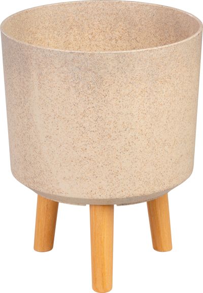 Virágcserép Strend pro, Bambuszszál színű, 24,5x24,5x31 cm