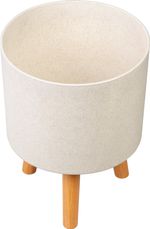 Planter Strend Pro, White Weathered Finish color, 24.5x24.5x31 cm
