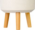 Planter Strend Pro, White Weathered Finish color, 24.5x24.5x31 cm