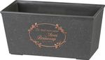 Planter Strend Pro, Black color, 31x15x15 cm