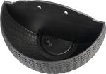 Planter Strend Pro, with two hooks, Black color, 26x14x20 cm