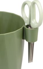 Planter Strend Pro, with scissors, Green color, 15.5x12.5x16 cm