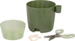 Planter Strend Pro, with scissors, Green color, 15.5x12.5x16 cm