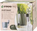 Planter Strend Pro, with scissors, Green color, 15.5x12.5x16 cm