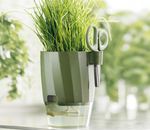 Planter Strend Pro, with scissors, Green color, 15.5x12.5x16 cm