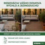 Sada terasových dosiek s WPC efektom dreva, palubovka, PP, 31x31x2, plast, farba hnedá a sivá, bal. 9ks