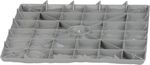 Sada chodníkových dosiek s efektom kameňa, PP, 30x30 cm, plast, farba sivá, bal. 4ks