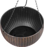 Planter Strend Pro Modern, hanging, Gold, 26x16 cm, with chain and hanger