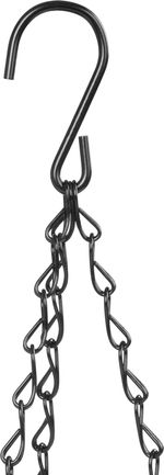 Flowerpot Strend Pro Modern, hanging, gold, 26x16 cm, with chain and hanger