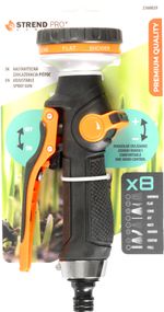 Pištoľ Strend Pro Garden, zavlažovacia, záhradná, 8 vzorov, plast