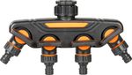 Splitter Strend Pro Garden, connector, garden, 4-way, with valves