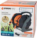 Tömlődob Strend Pro Premium, 1/2"" kerti tömlővel, L-20+2 m