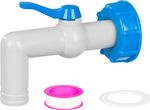 Strend Pro szelep, kerti, 1"- 90°, 32 mm, IBC tartályhoz való reduktorral, PVC