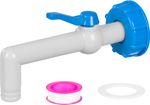 Strend Pro szelep, kerti, 3/4"- 90°, 25 mm, IBC tartályhoz való csatlakozóval, PVC