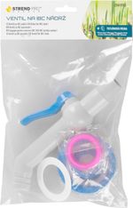 Strend Pro szelep, kerti, 3/4"- 45°, 193 mm, IBC tartályhoz való reduktorral, PVC