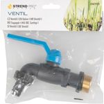 Ventil Strend Pro, záhradný, čierny, G3/4", nylon